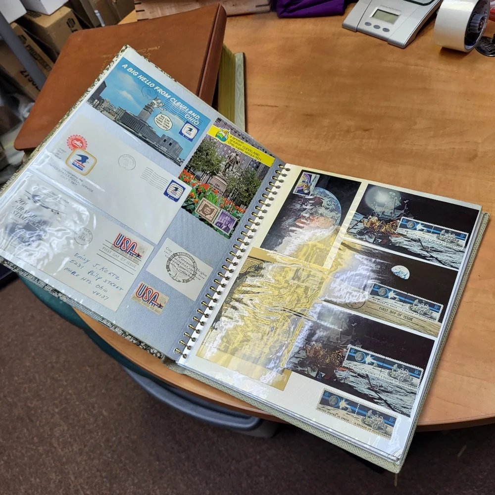 Stamp and post card custom collection, great for adding or starting a stamp